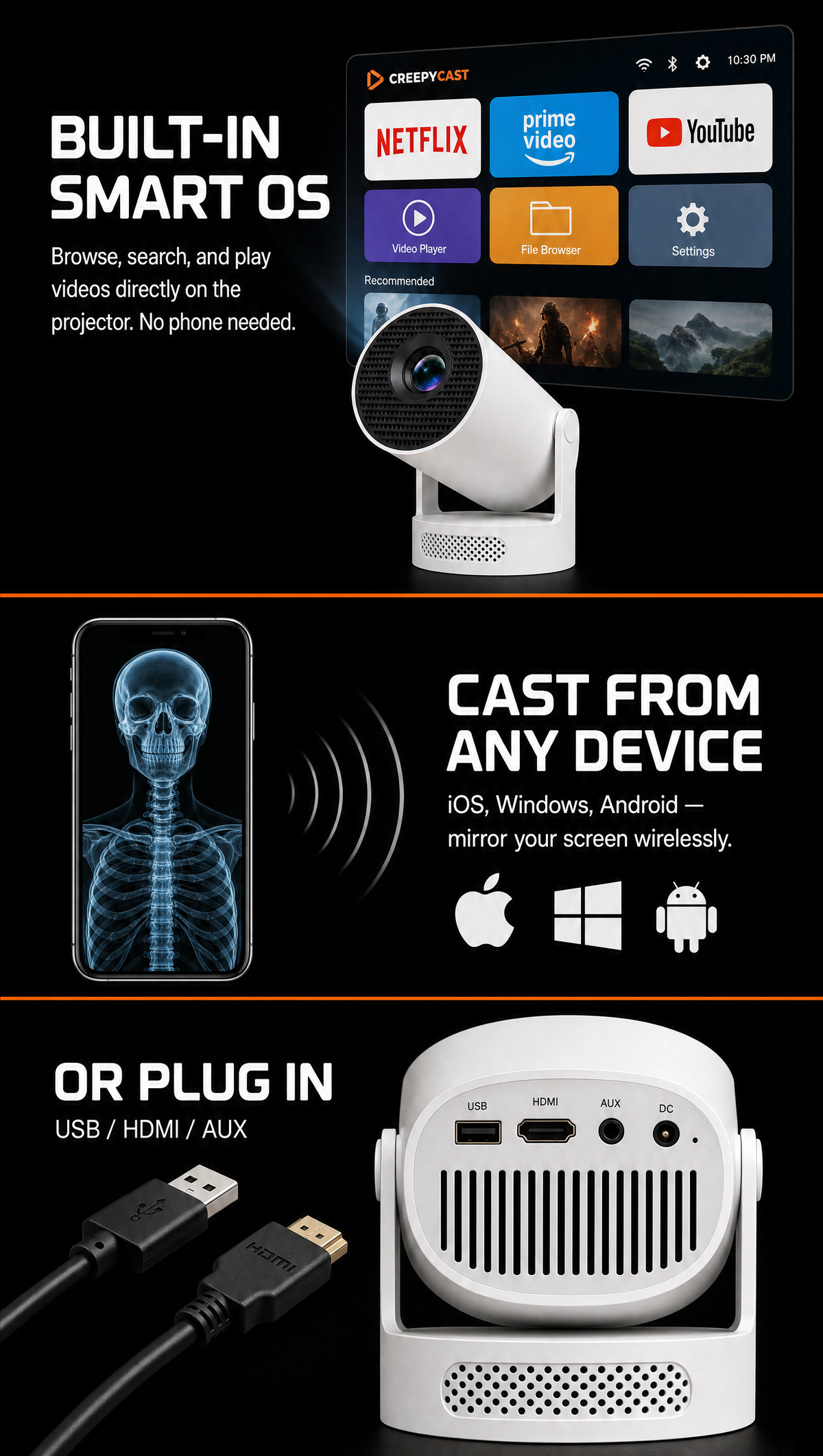 Creepy Cast™ Halloween Projector